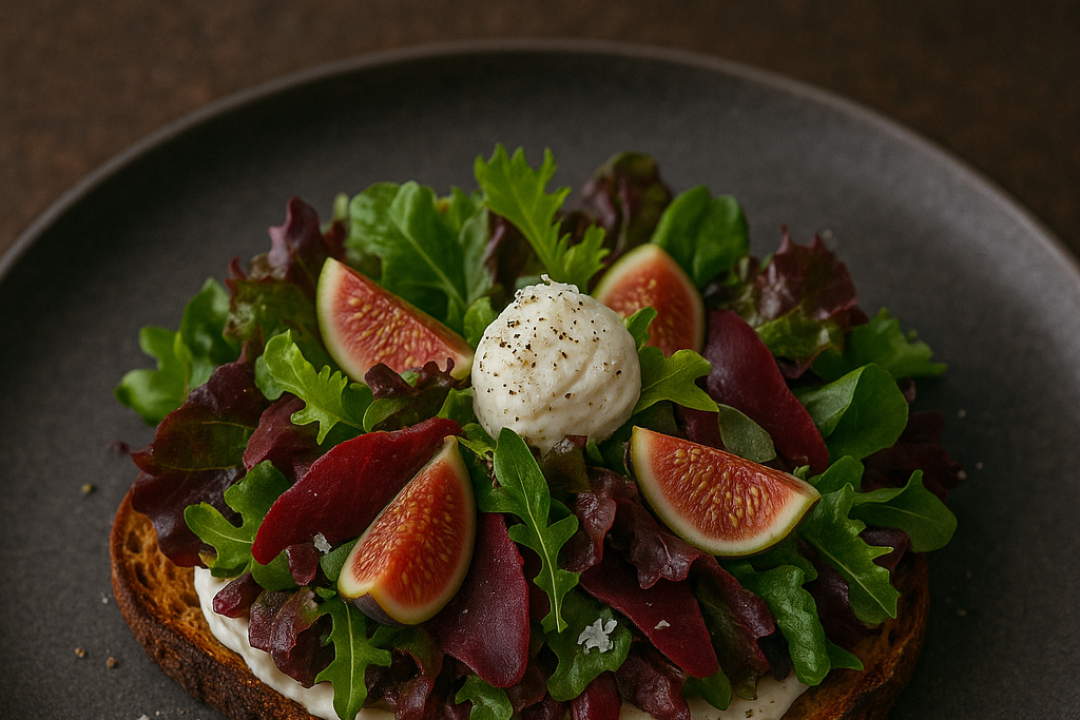 Herbstsalat mit Hirschmostbröckli